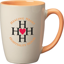 16 oz houston - peach trim - in - white out