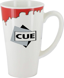 16 Oz Cody Drip Design Funnel Mug � Red