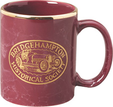 11 oz marbleized ceramic mug - maroon