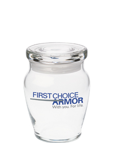 10 oz liberty jar - flat lid