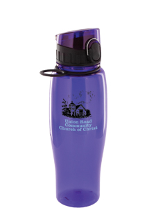 24 oz purple quenchers sports bottle