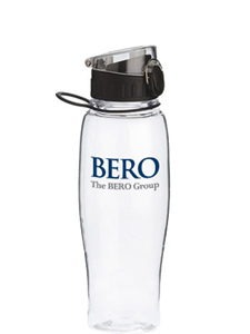 24 oz clear quenchers sports bottle