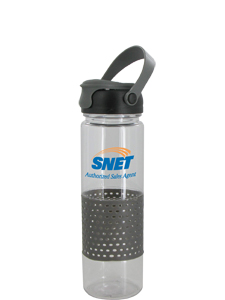 24 Oz Gray Sport Water Bottle
