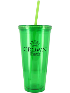 24 oz Green Apple Grand Journey: Double Wall Acrylic Tumber