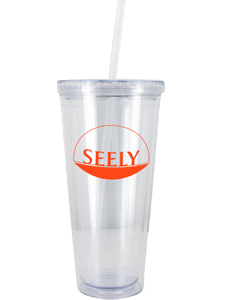 24 oz Clear Grand Journey: Double Wall Acrylic Tumber