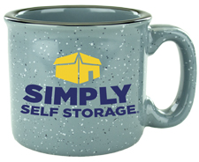 15 oz western stoneware mug - Slate Grey