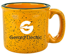 15 oz western stoneware mug - Gamboge Yellow