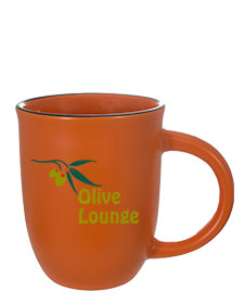 14 oz Salem Matte Satin Orange Custom Mug
