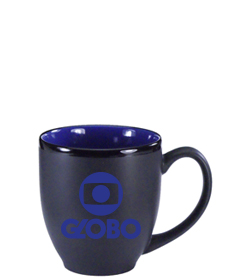 15 oz matte black out blue in hilo bistro coffee mugs