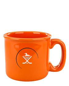 15 oz Yosemite western stoneware mug - orange