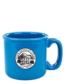 15 oz Yosemite western stoneware mug - hawaiian blue