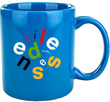 11 oz Fiesta C-Handle ceramic mug - Hawaiian Blue
