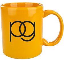 11 oz Fiesta C-Handle ceramic mug - Gamboge Yellow