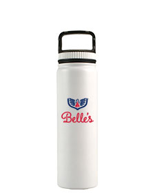 700 ML White Satin Eugene Double Wall Vacuum Insulated Water Bottle