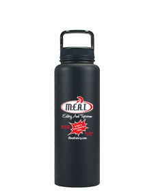 700 ML Black Satin Eugene Double Wall Vacuum Insulated Water Bottle