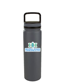 700 ML Slate Gray Eugene Double Wall Vacuum Insulated Water Bottle
