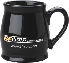 15 oz black spokane coffee cup