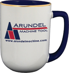 17 oz arlen coffee mugs - cobalt blue in - handle