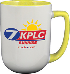17 oz arlen coffee mugs - yellow in - handle