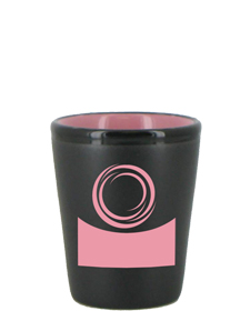 1.5 oz. Hilo Ceramic Shot Glass - Pink