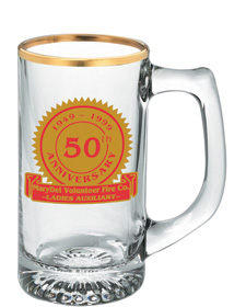 13 oz starburst glass mug